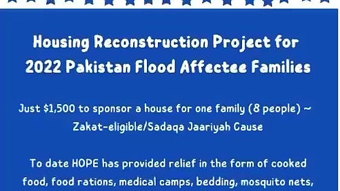 2022 Pakistan Flood Relief Housing Reconstruction